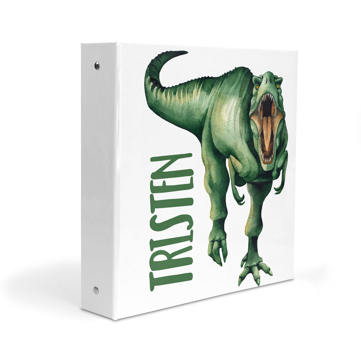 Dinosaur T-Rex Personalized Custom 2" 3 Ring Binder • School Office Supplies
