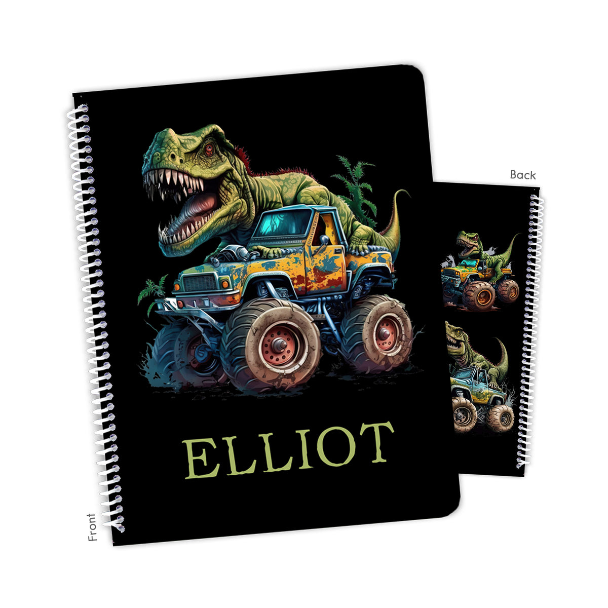 Dinosaur Personalized Custom Notebook or Sketchbook • School Office Supplies