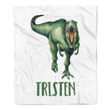 Dinosaur Minky Blanket Personalized Custom