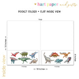 Dinosaur Dino Personalized 2-Pocket Folder