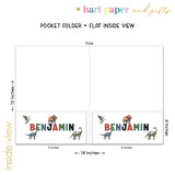Dinosaur Dino Alphabet Personalized 2-Pocket Folder