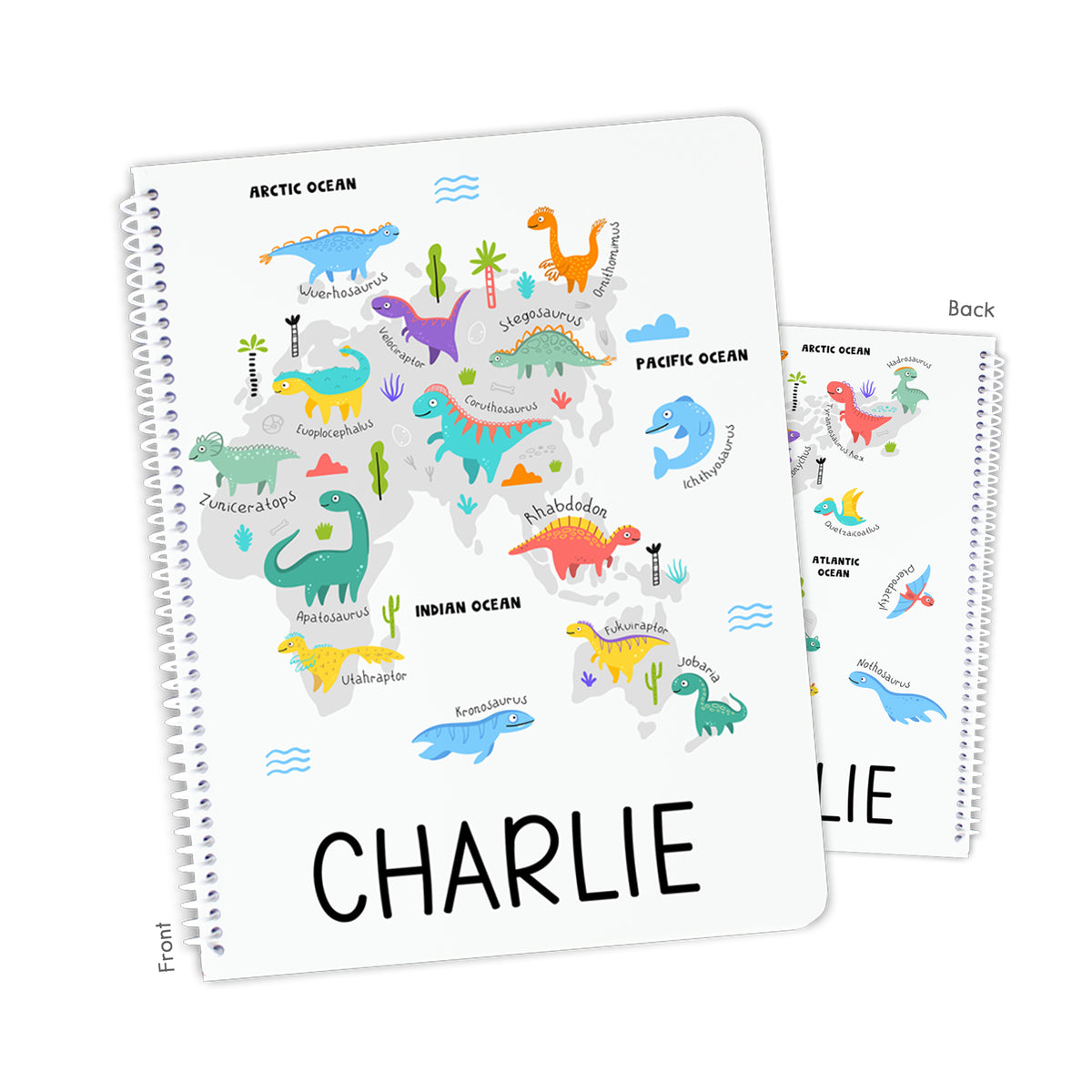 Dinosaur Personalized Custom Notebook or Sketchbook • School Office Supplies