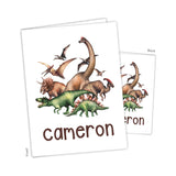 Dinosaur Dino T-Rex T Rex Personalized 2-Pocket Folder