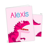 Dinosaur Dino T-Rex T Rex Personalized 2-Pocket Folder