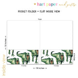 Dinosaur Dino T-Rex T Rex Personalized 2-Pocket Folder
