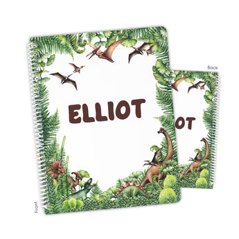 Dinosaur Personalized Notebook or Sketchbook