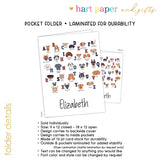 Alphabet Dogs Personalized 2-Pocket Folder