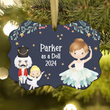 Doll Columbine Dew Drop Fairy • Nutcracker Christmas Ornament Personalized Custom Holiday Decor Gift Boy Girl Ballerina Ballet