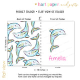 Dolphin Personalized 2-Pocket Folder