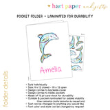 Dolphin Personalized 2-Pocket Folder