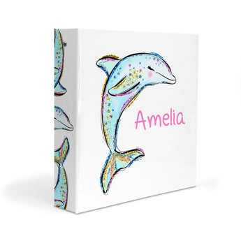 Dolphin Personalized 2" 3 Ring Binder