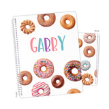 Donuts Personalized Notebook or Sketchbook