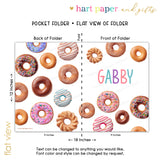 Donuts Personalized 2-Pocket Folder