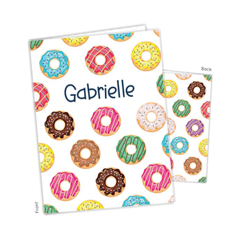 Donuts Personalized 2-Pocket Folder
