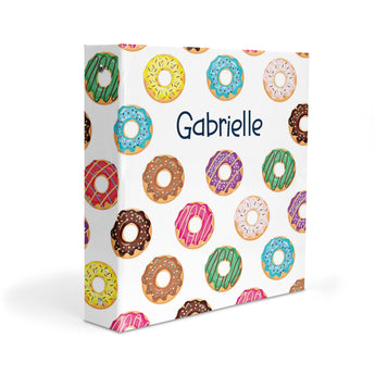 Doughnut Personalized 2" 3 Ring Binder