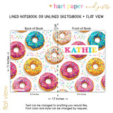 Donuts Personalized Notebook or Sketchbook