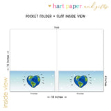 Earth Heart Personalized 2-Pocket Folder