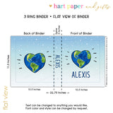 Earth Personalized 2" 3 Ring Binder