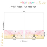 Eiffel Tower Personalized 2-Pocket Folder