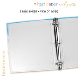 Eiffel Tower Personalized 2" 3 Ring Binder