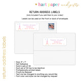 Eiffel Tower Thank You Note Card Stationery • Fill in Blank, Lined or Blank Cards