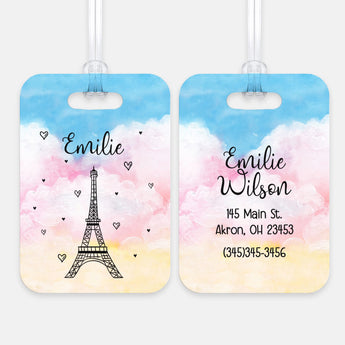Eiffel Tower Luggage Bag Tag