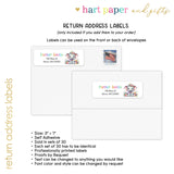 Elephant Thank You Note Card Stationery • Fill in Blank, Lined or Blank Cards