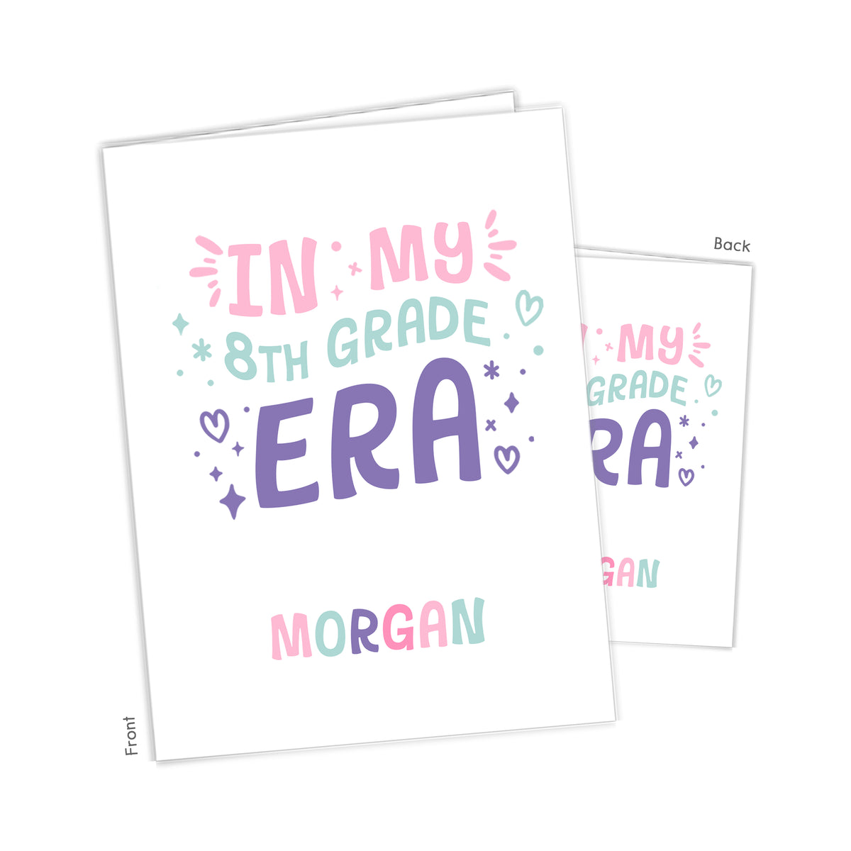 In My Era Rainbow Personalized Custom 2-Pocket Folder • School Office Supplies