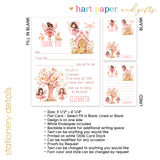Fairy Thank You Note Card Stationery • Fill in Blank, Lined or Blank Cards