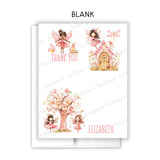 Fairy Thank You Note Card Stationery • Fill in Blank, Lined or Blank Cards