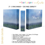 Field Personalized 2" 3 Ring Binder