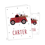 Firetruck Personalized 2-Pocket Folder