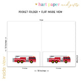 Firetruck Personalized 2-Pocket Folder