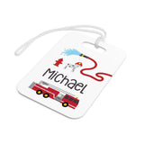 Firetruck Luggage Bag Tag