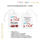 Firetruck Luggage Bag Tag