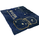 Firefly Camping Summer Camp Minky Blanket Personalized Custom