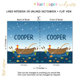 Fishing Sports Personalized Notebook or Sketchbook