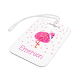 Pink Flamingo Luggage Bag Tag
