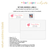 Pink Flamingo Thank You Note Card Stationery • Fill in Blank, Lined or Blank Cards
