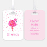Pink Flamingo Luggage Bag Tag