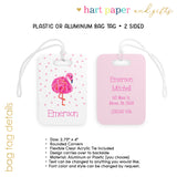 Pink Flamingo Luggage Bag Tag