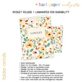 Yellow Flowers Personalized 2-Pocket Folder