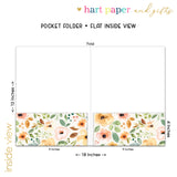 Yellow Flowers Personalized 2-Pocket Folder