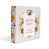 Warm Flowers Personalized 2" 3 Ring Recipe Book Binder