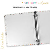 Cottage Flowers Personalized 2" 3 Ring Recipe Book Binder