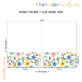 Flowers Rainbow Personalized 2-Pocket Folder
