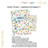 Flowers Rainbow Personalized 2-Pocket Folder