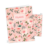 Pink Rose Flowers Personalized 2-Pocket Folder