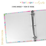 Hawaii Flowers Personalized 2" 3 Ring Binder