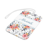 Vintage Flowers Luggage Bag Tag